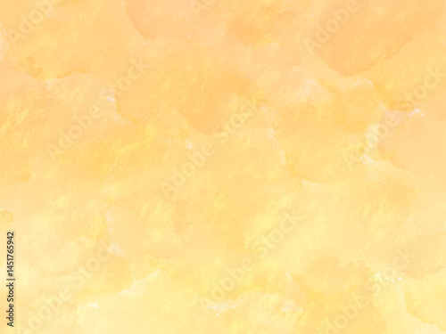 爽やかな黄色とオレンジのグラデーションの水彩背景