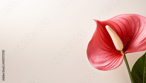 Tropical plant, Anthurium flower background Generated image