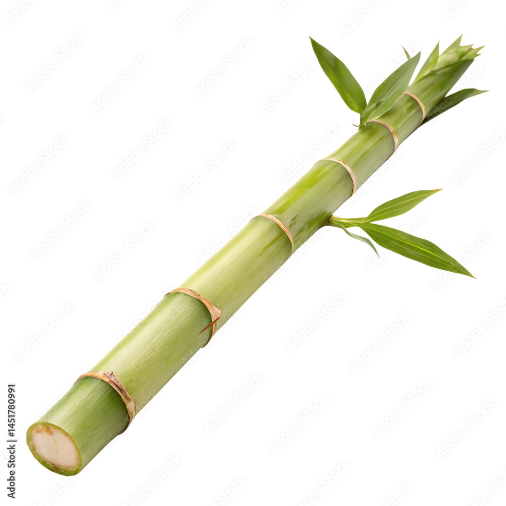 Obraz premium Bamboo shoot isolated on a transparent background