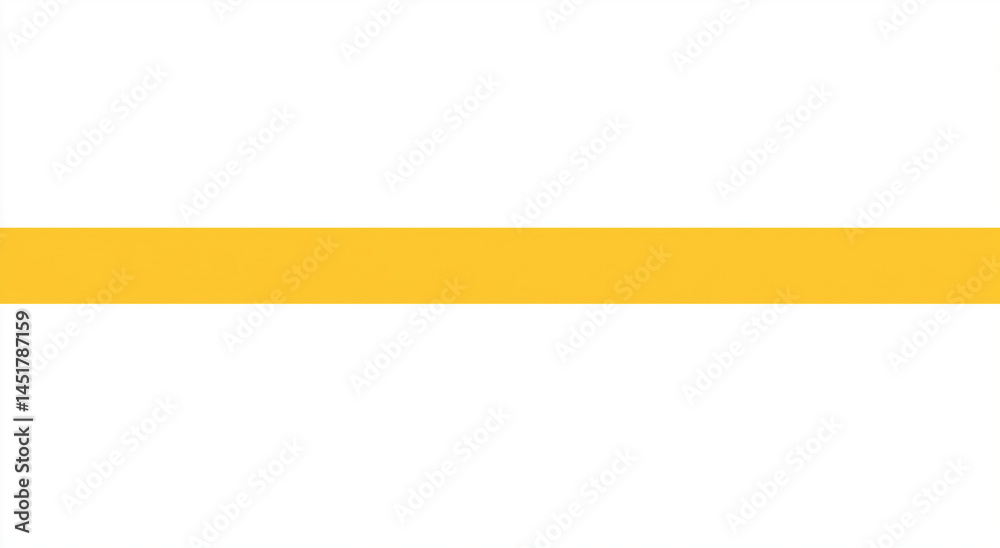 Horizontal yellow light strip on transparent background Horizontal yellow light strip on transparent background