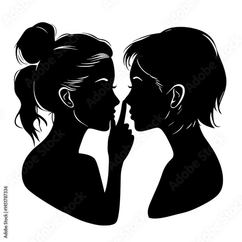 two person telling a secret