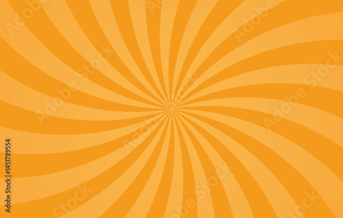 Orange sun rays background. Yellow Sunburst Background.