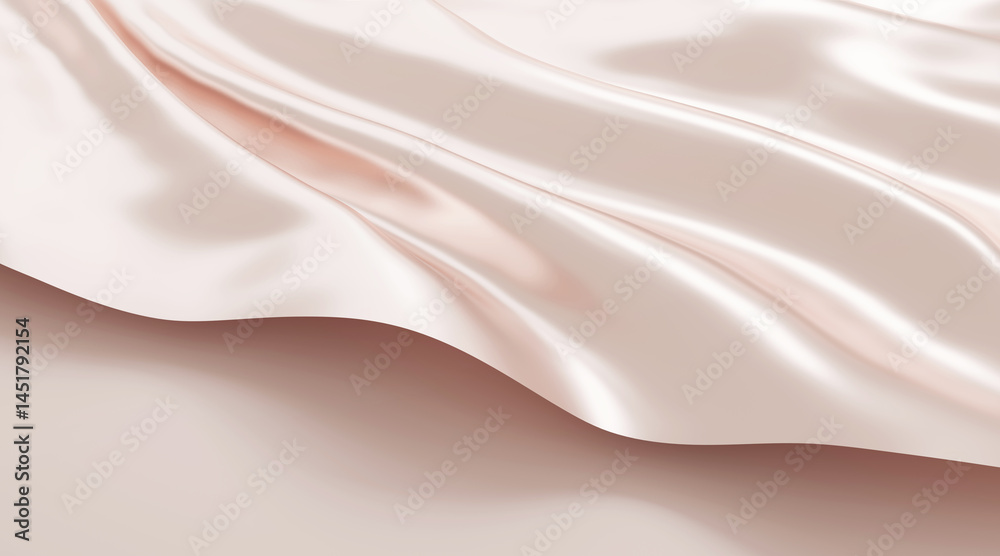 Obraz premium Luxury fabric background with copy space 3D render