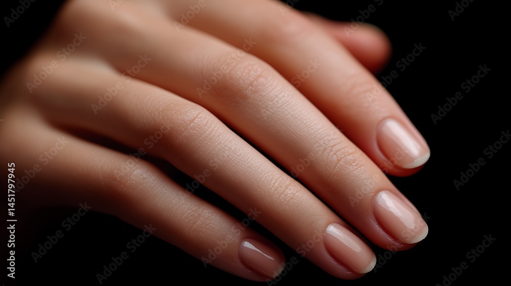 Close-up hand with perfect manicure Close-up hand with perfect manicure