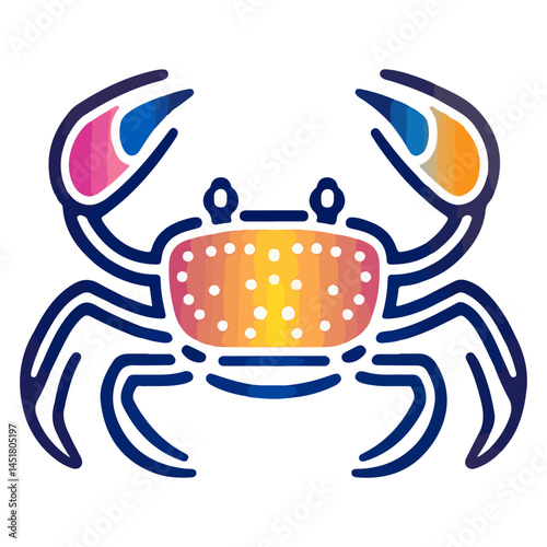 crab, arthropod, vector, transparent background