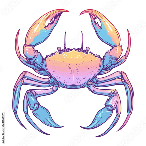 crab, arthropod, vector, transparent background