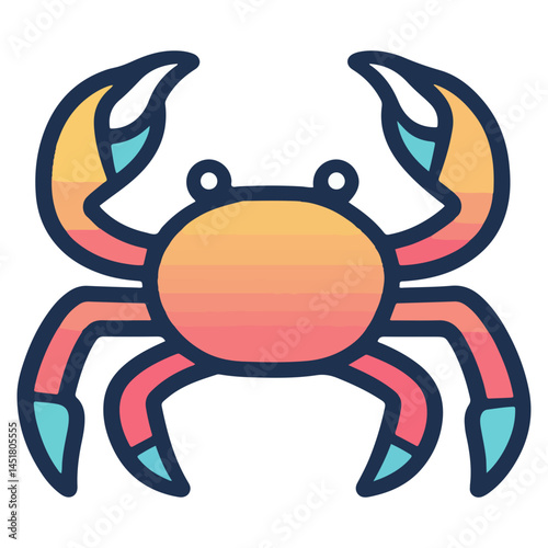 crab, arthropod, vector, transparent background