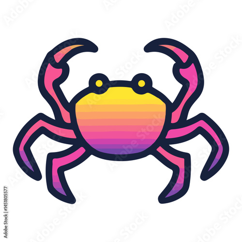 crab, arthropod, vector, transparent background