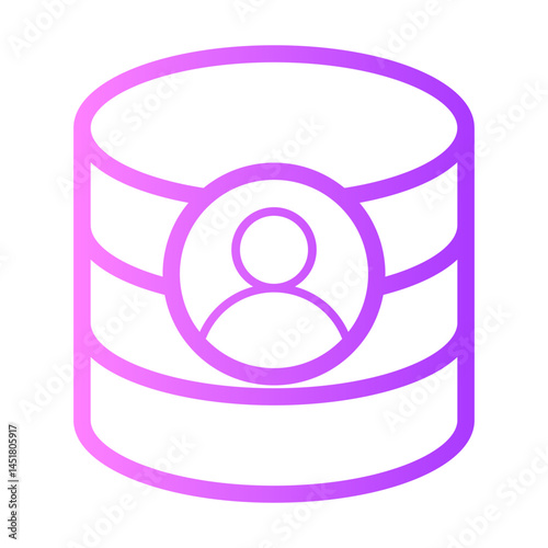 database user gradient icon