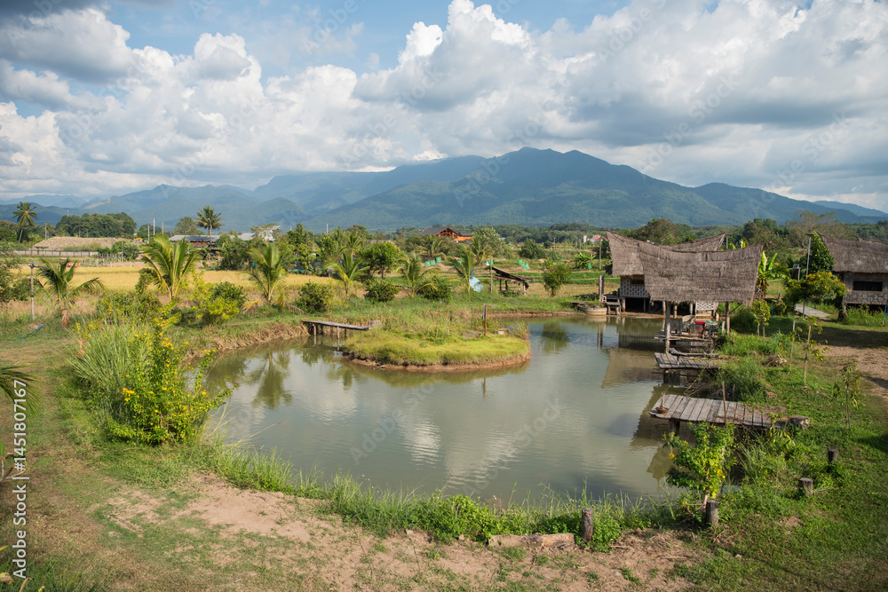 Obraz premium THAILAND NAN WANGPHA WAT KONG LANDSCAPE