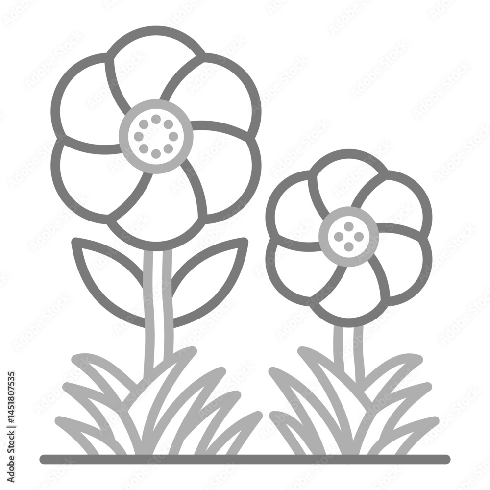 Obraz premium Flowers Icon