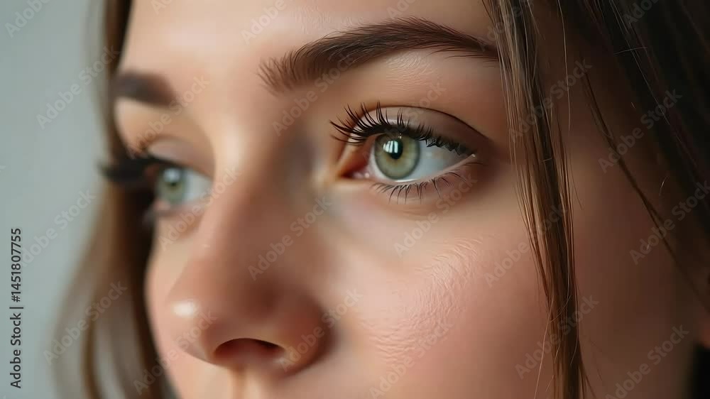 Woman's Eye Close Up Green Eyes Beautiful Gaze