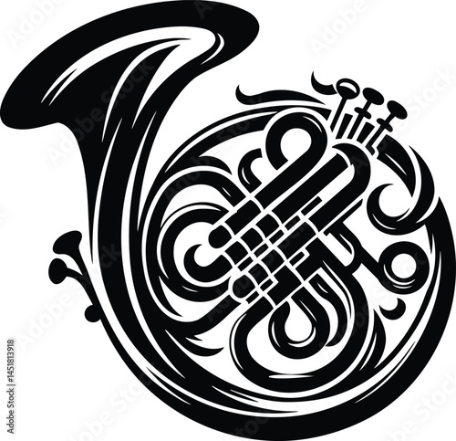 French Horn Silhouette