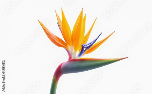 Striking Bird of Paradise Flower Bloom
