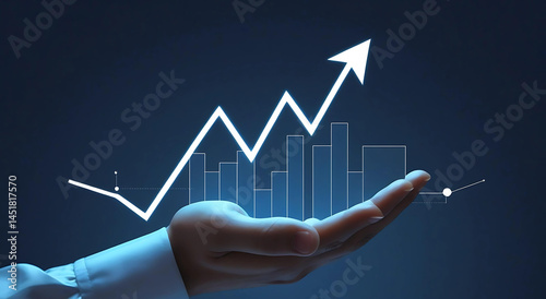 hand drawing graph on a blackboard