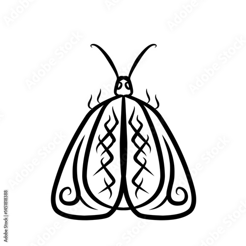 Abstract monochrome depiction, minimalist and evocative, simple background