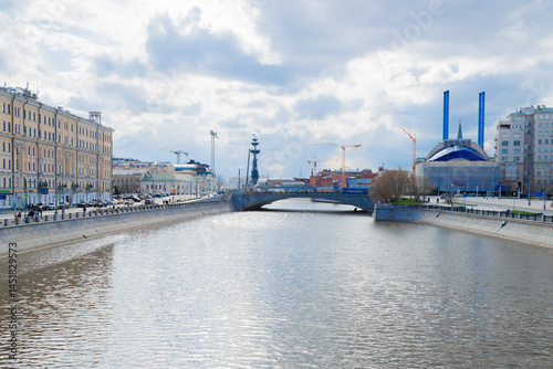 Photography Moscow, Russia - April 4, 2025: View of the Moskva River