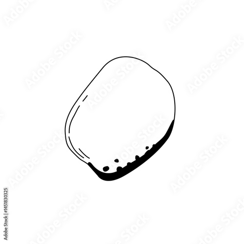 line art potato