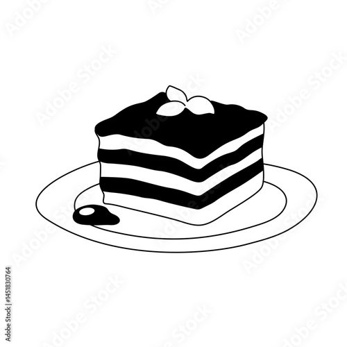 line art lasagne