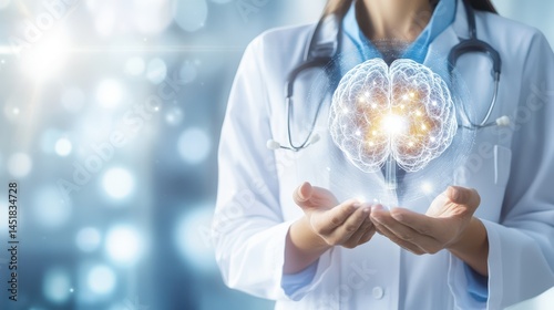 AI algorithms enhance healthcare diagnosis by analyzing medical images with precision and speed, improving diagnostic accuracy and efficiency. photo