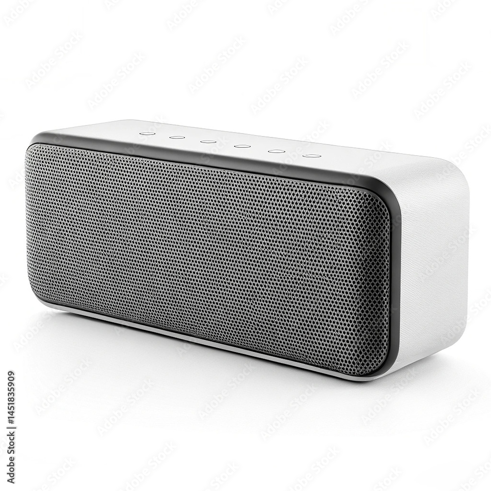 Portable Bluetooth speaker on white background Portable Bluetooth speaker on white background