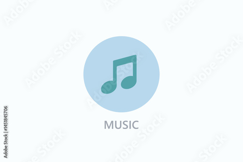 Music Icon Or Logo Isolated Illustration