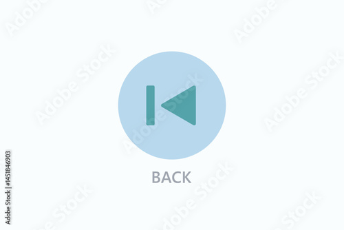 Back Icon Or Logo Isolated Illustration