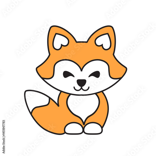 Hand drawn flat trendy cartoon element collection