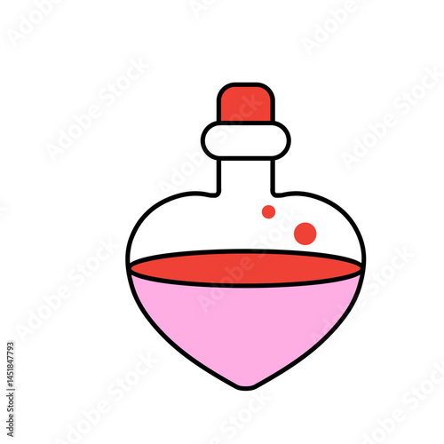 Hand drawn flat trendy cartoon element collection