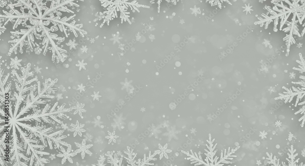 Falling Snowflakes Background with Bokeh Effect for Winter Season Falling Snowflakes Background with Bokeh Effect for Winter Season