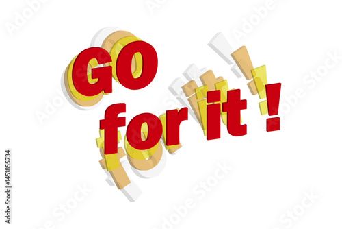Go for it !
がんばれ！
よく目立つロゴマーク