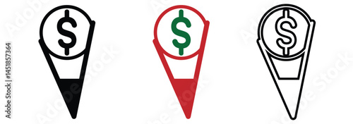 Cost Reduction Icon Vector Design