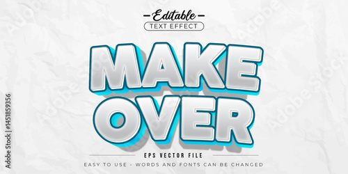 Bold text make over, editable text effect.