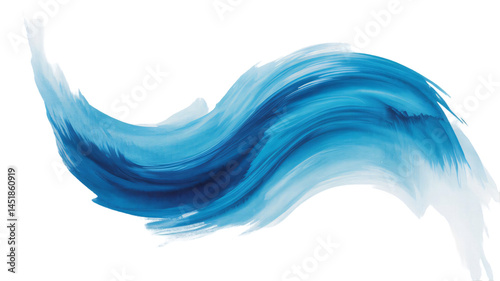 Wallpaper Mural Abstract blue watercolor waves design with flowing lines and artistic texture Torontodigital.ca