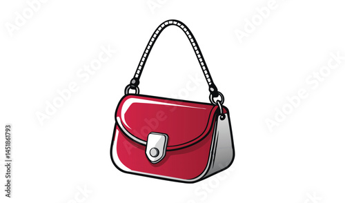 red female bag