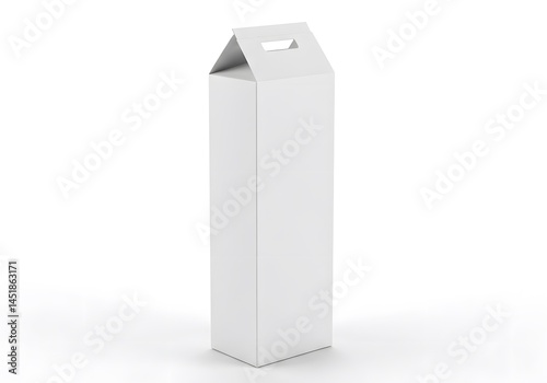 White paper beverage or food package mockup