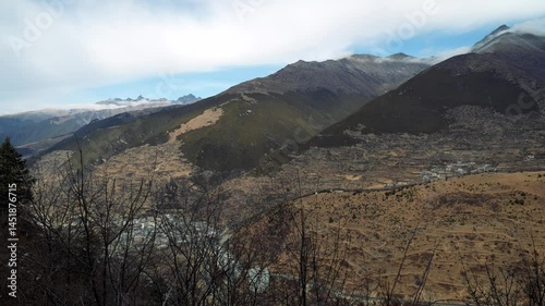 The village is located in a high valley, which is quite dry.