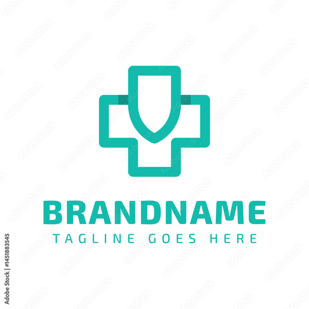 Medical Cross Shield Logo, symbolizing protection, safety, and trusted healthcare Medical Cross Shield Logo, symbolizing protection, safety, and trusted healthcare
