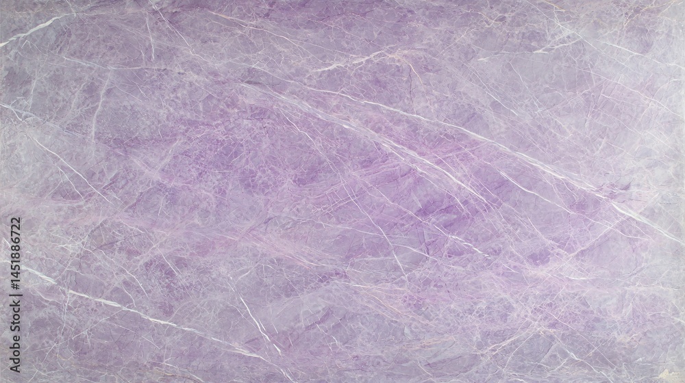 Fototapeta premium marble texture with soft lavender veins on light gray background. Mystical and elegant vibe. Copy space on the right. purple marble, lavender veins, mystical aesthetic, elegant texture, soft 