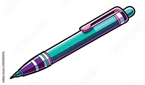 vector illustration of a pen