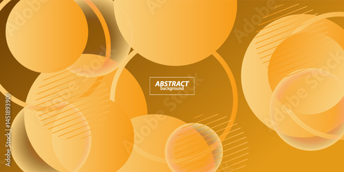 Orange circle pattern 3D background pattern with soft pastel color design. Abstract template and modern style texture background. Vector illustration eps10