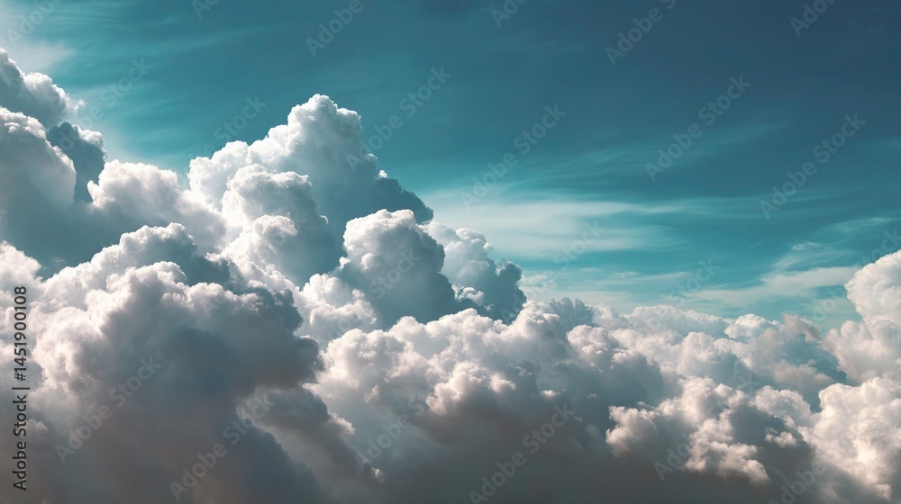 Bright Colorful Clouds in a Vivid Blue Sky During Daytime