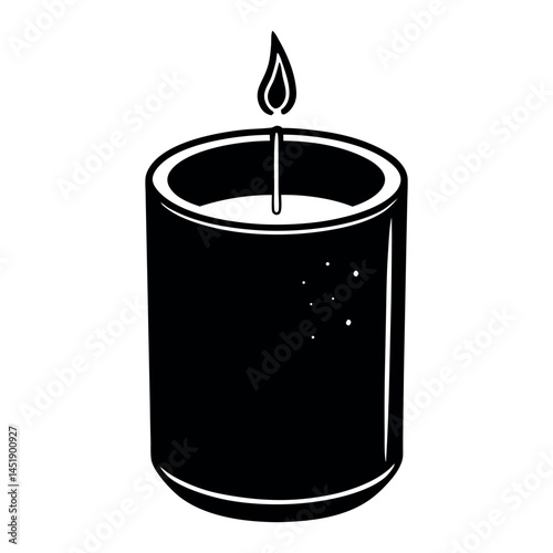 Candlelit Serenity: A simple yet powerful image of a candle with a flickering flame, representing warmth, light, and a sense of calm tranquility.