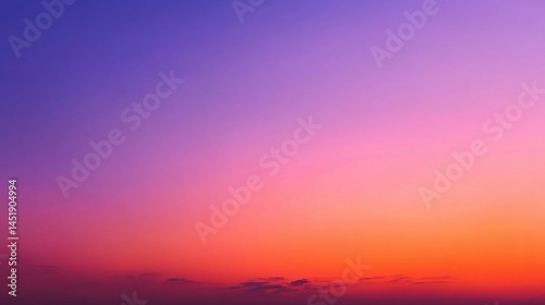 Obraz na płótnie Serene Warm Evening Sky with Smooth Color Gradient at Dusk w salonie