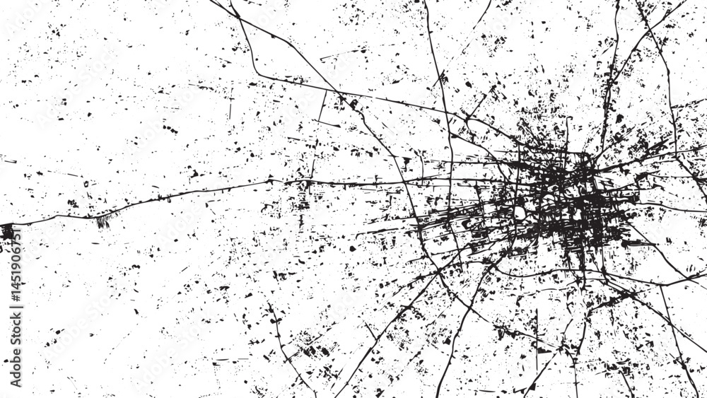 Fototapeta premium World map sketch. Earth continents rough drawing. dotted map with grunge texture in dot style.