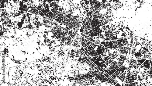 abstract grunge background vector, Map Drawing Old Woodcut Engraved Style, Dot vector abstracted