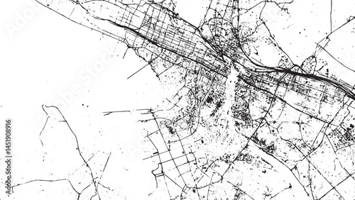 with grunge texture in dot style. Abstract vector illustration of a country map, Hong Kong or Hongkong dotted map with grunge texture in dot style. Abstract vector illustration