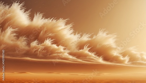 White feathery clouds over desert landscape suitable for travel brochures, website backgrounds, nature themed designs, and inspirational marketing materials. photo