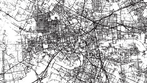 Abstract vector illustration map, Abstract seamless pattern, similar to roads map of a large city. Vector repeating background