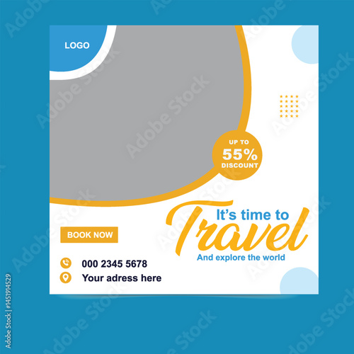 Explore the World Facebook and Instagram Posts For Travel Agency